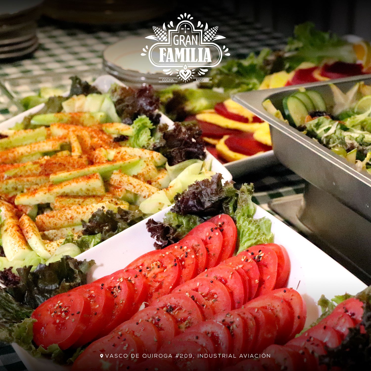 Ensalada Primavera fresca restaurante Gran Familia SLP